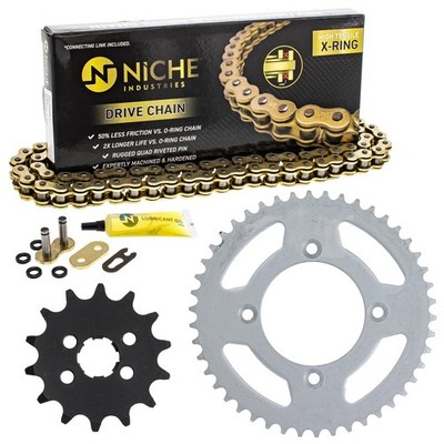 Sprocket Chain Set for Honda XR80R CRF80F 14/46 Tooth 420 X-Ring Front Rear