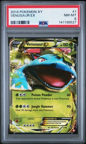 Venusaur-EX graded PSA 8 for sale on eBay