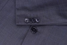 Ermenegildo Zegna Plaid Check Gray Blazer Mens Sport Coat Size 40-Long Dual Vent