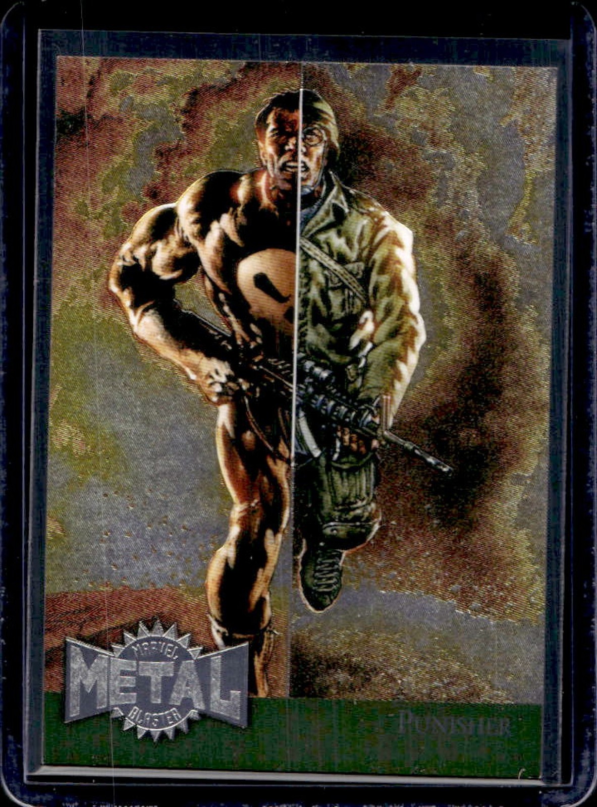 2015 Fleer Retro Marvel Punisher 1995 Flair Metal Blaster #29