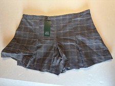 Wild Fable Womens Grey Checked Mini Skirt Large