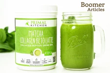 Primal Kitchen Matcha Collagen Keto Latte Powder Sugar Free Health Supplement