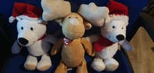 3 Weihnachts Pl&uuml;schtiere Ferrero Kinder Guter Zustand! Perfekt f&uuml;r Weihnachten!