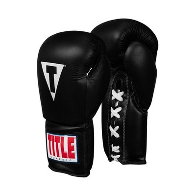Title Classic Leather Lace Training Gloves 2.0 - Lace Up Boxing Glove, Boxing...