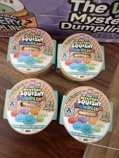 RMS mini Mystery Squishy Dumpling Teal Ribbon Edition Lot of 4 Stress Reliever