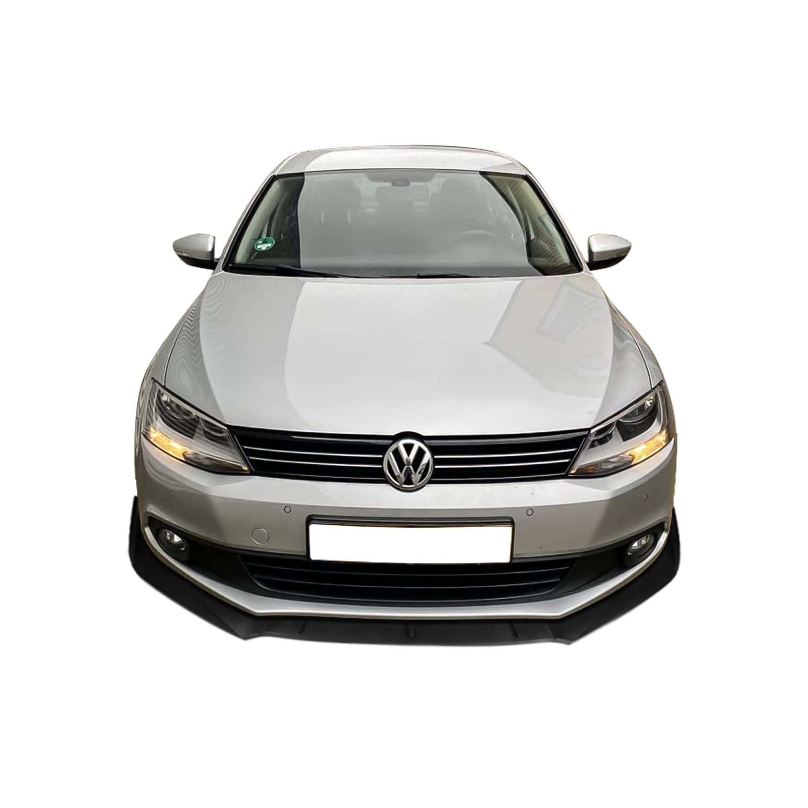 Front Bumper Lip Splitter Fits 2011-2021 Volkswagen Jetta Matte Black PP Air Dam