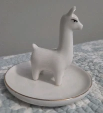 Llama Ceramic Trinket Dish Ring Holder
