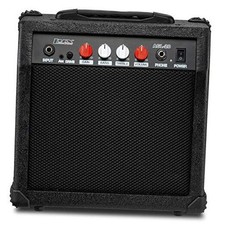 Electric Guitar Amp Amplifier Built In Speaker Headphone Jack 20 Watt Black