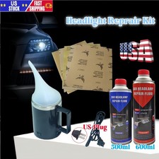 Car Repair Kit Headlight Restoration Liquid Polymer Chemical Polishing Tool US