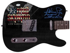 Lynyrd Skynyrd Artimus Pyle Signed Photo Graphics Guitar Exact Proof ACOA