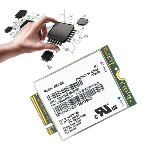 EM7355 WWAN Card+Antenna 04X6038 NGFF 4G WiFi Card for X15188 - Picture 2 of 8