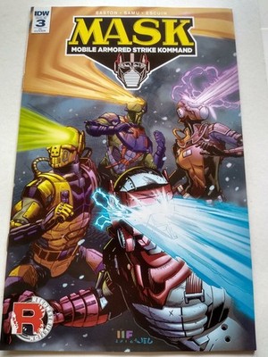 IDW Mask Mobile Armored Stike Kommand issue 3 cover 1:10 RI Ferreira 2016