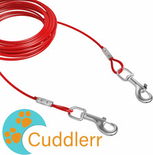 Cable Dog Tie Out Chrome Plated With Anti Rust Stake Heavy Duty Outdoors Camping