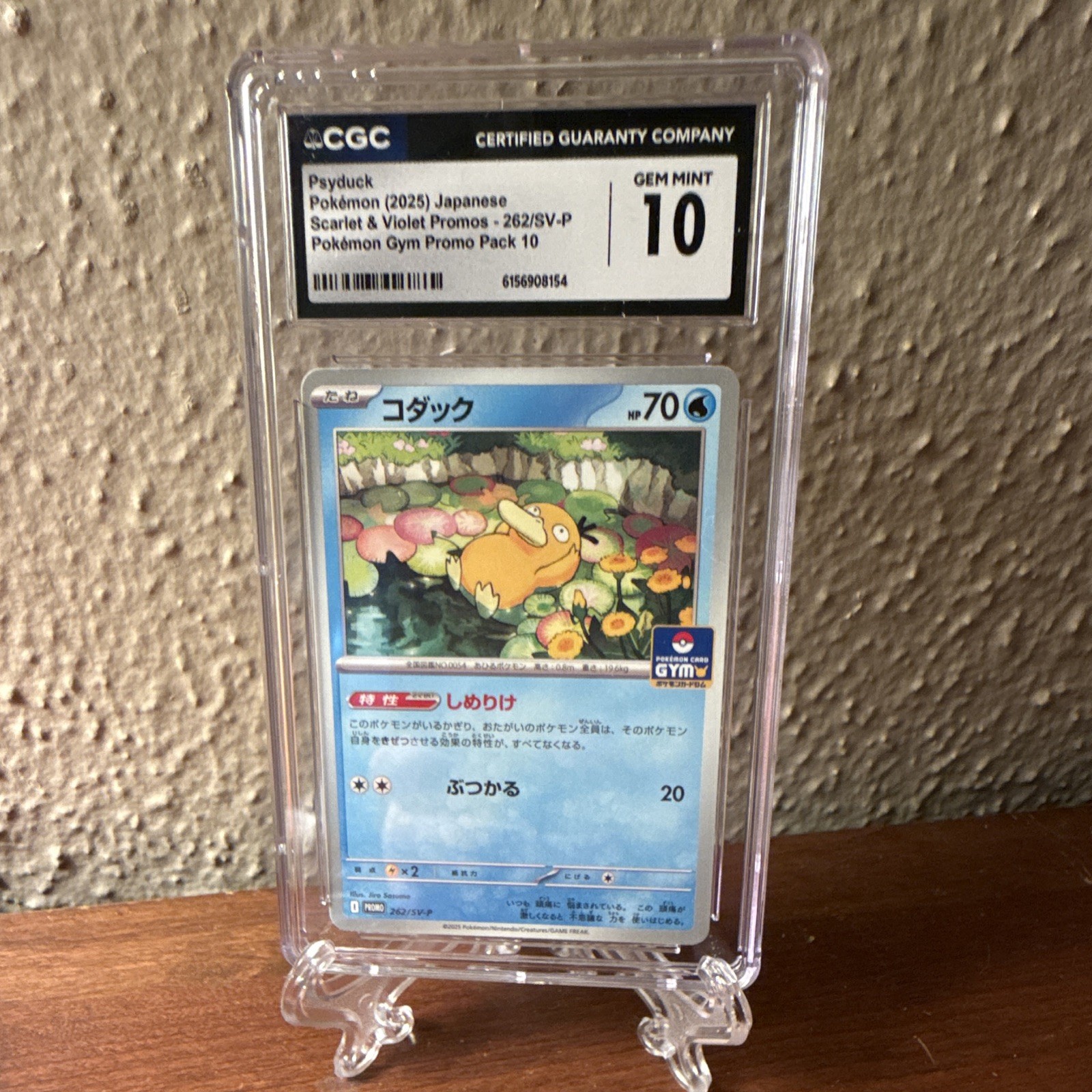 Psyduck CGC 10 Scarlet & Violet Promos 262/SV-P Gym Promo Holo Japanese 2025