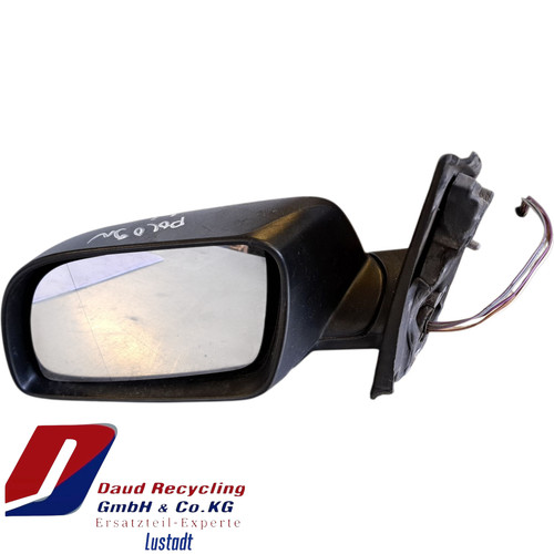 VW Polo 9N Scheinwerfer Links elektrisch Kunststoff Schwarz