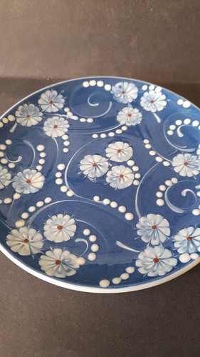 Herman / Nils Kahler Denmark Mid Century Danish Pottery Side Plate Daisy HAK - Picture 3 of 8