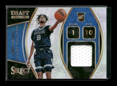 2021-22 Panini Select #DS-ZWL Ziaire Williams Draft Selections Memorabilia