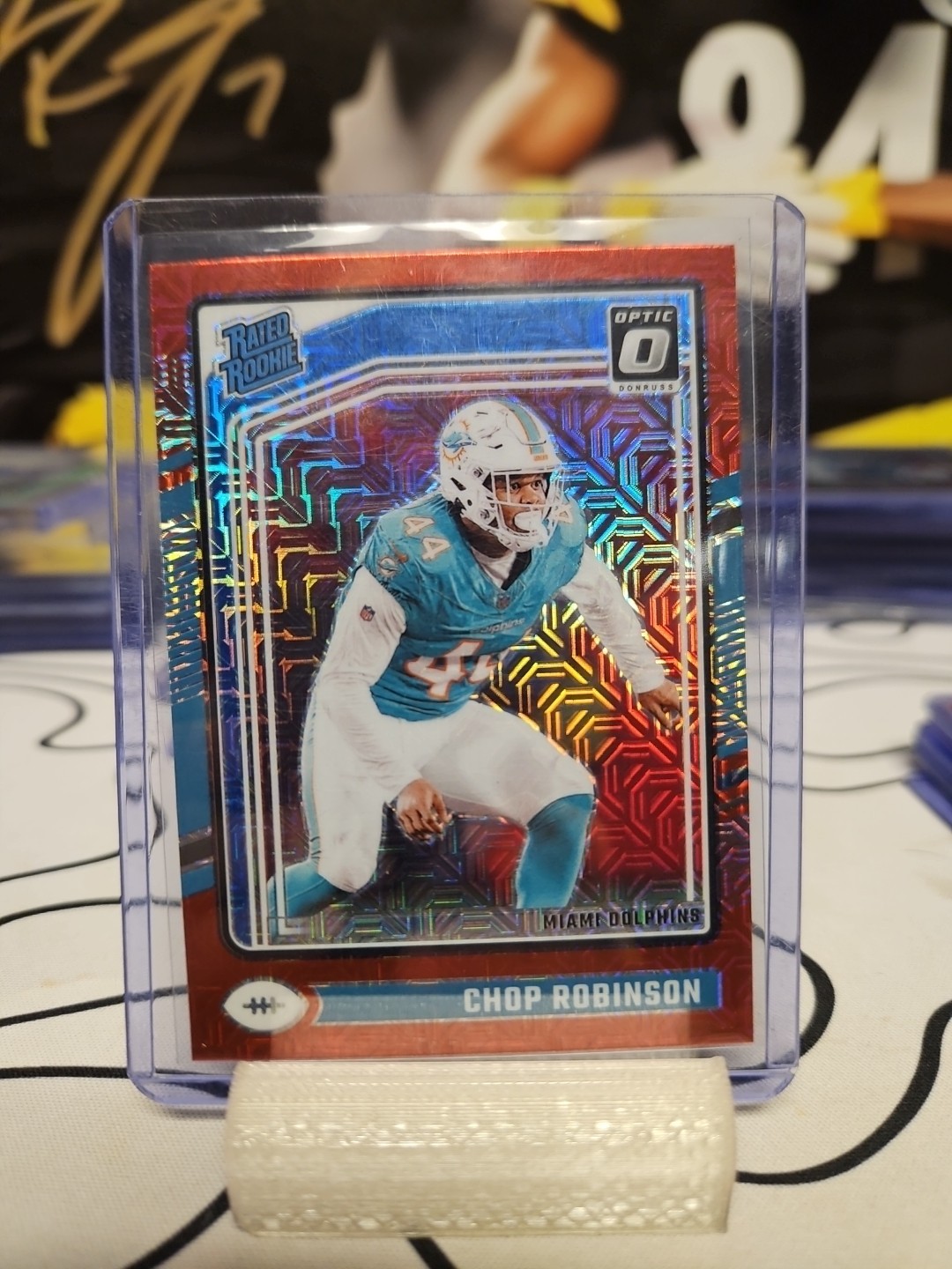 2024 Panini Donruss Optic - Rated Rookie Chop Robinson #219 Red Mojo Prizm (RC)