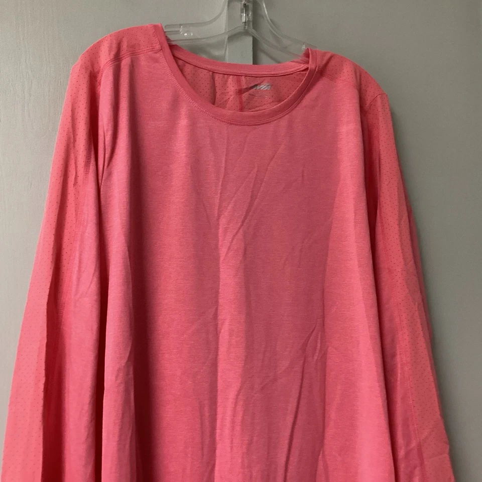 Camiseta deportiva de manga larga Avia para mujer talla XXL (22) coral cuello redondo absorbente Foto 4 de 4
