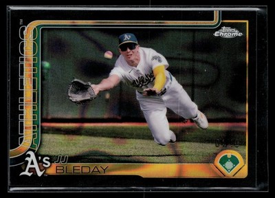 JJ Bleday 2025 Topps Chrome Black Lava Refractors #183 Athletics