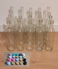 20X Empty Clear Wine Bottles, 750ml, Wine Making, Decorative, Craft, Lighting
