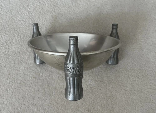 Vintage, Original, 1935 Brunhoff Coca-Cola, Metal Snack Bowl, VG/VG+