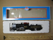 Model Power Rare 6720 HO Scale 2-6-0 Steam Locomotive with Tender AT&SF Black