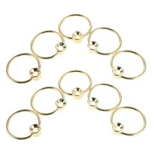 10Pcs Reusable Gold Metal Board Hanging Ring Handles Easy Mobility
