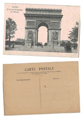 Postkarte - L'Arc de Triomphe Paris Frankreich Wahrzeichen Ansicht UNBESPIELT