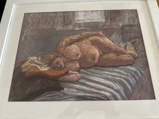 ANTHONY EATON Original Art Pastel Pregnant Nude St. Ives School for Painting 80s