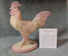 Fenton Glass Burmese 8" Large Rooster Limited Edition #430/950 George W Fenton
