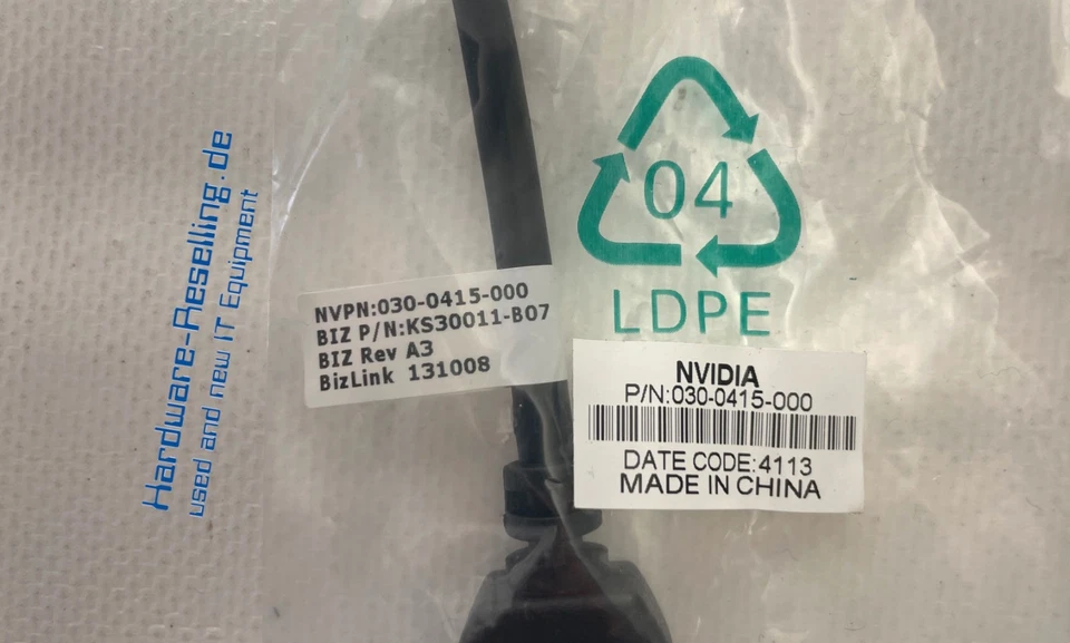 Nvidia 030-0415-000 Mini DisplayPort auf DisplayPort Kabel NEU - Bild 2 von 3