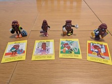Hardees Collection Series California Raisins Lot of 4 With Cards PVC Figures