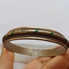 Vintage Handmade Brass Bracelet Berber Moroccan Bangle Brass Tribal Bracelet