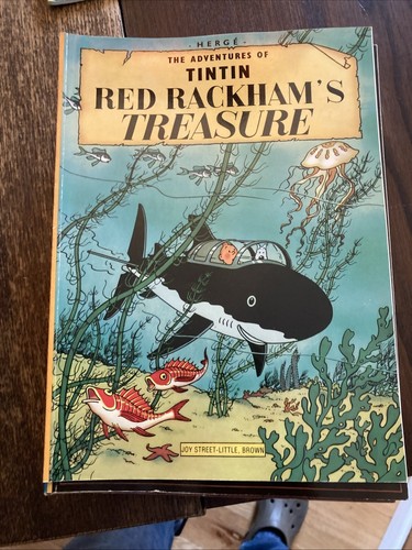 Adventures of Tintin Little Brown LOT of 18 SC TPB 11.5"x8.5" Herge 1970's - Picture 11 of 24