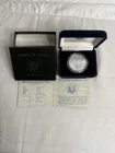 2001 W 1oz US American Silver Eagle $1 Dollar Proof In Box With COA.