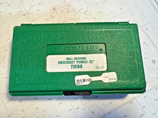 Greenlee 735BB Round Knockout Tool Punch Kit 1/2" to 1-1/4" BALL BEARING