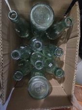 2-Vintage Coca-Cola Green Tint Glass Bottles ...