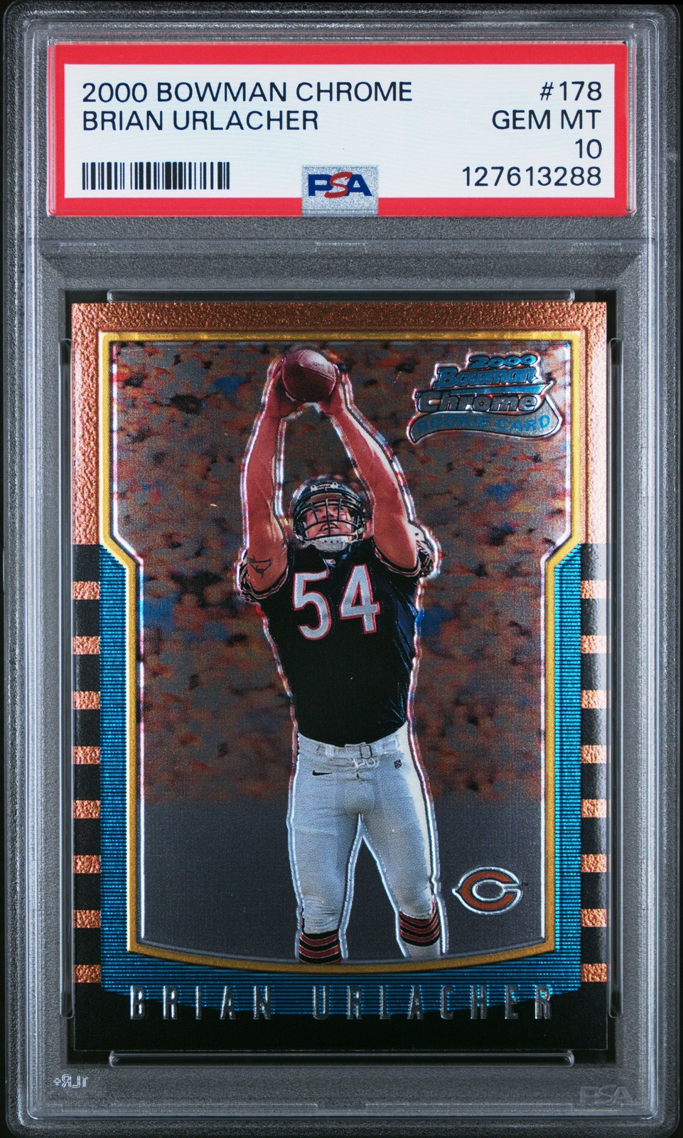2000 BOWMAN CHROME #178 BRIAN URLACHER ROOKIE RC PSA 10