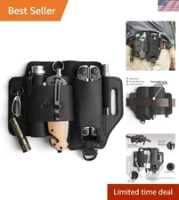 Stylish Leather Multitool Sheath - Perfect EDC Belt Organizer for Daily Use