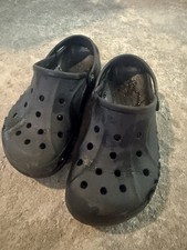 Boys Crocs -Size 3 Black Stylish for School! ...