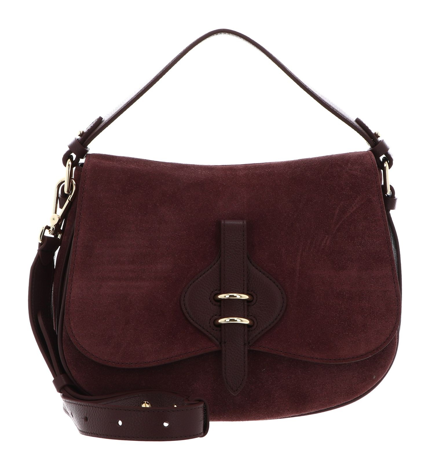 COCCINELLE Handbag Suede Leather / Micro Gra. Le. Berry / Berry