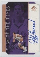 1998-99 SP Authentic Sign of the Times Bronze Jeff Hornacek #JH Auto 1nh