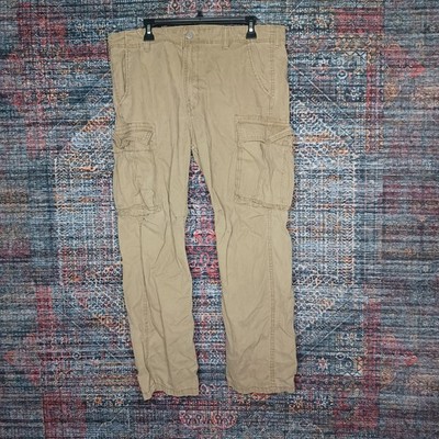 Levis mens light brown LOOSE fit cargo pants 38x30