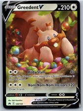 Greedent V 120/159 Holo Ultra Rare Crown Zenith Pokemon Near Mint
