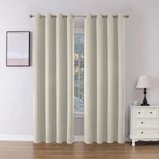 Blackout Curtains 84 Inch Length 2 Panels Set, Thermal Insulated