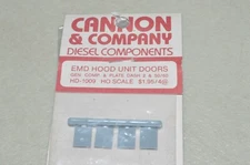 HO scale PARTS locomotive Cannon & Co HD-1009 EMD Hood Unit doors  comp plate