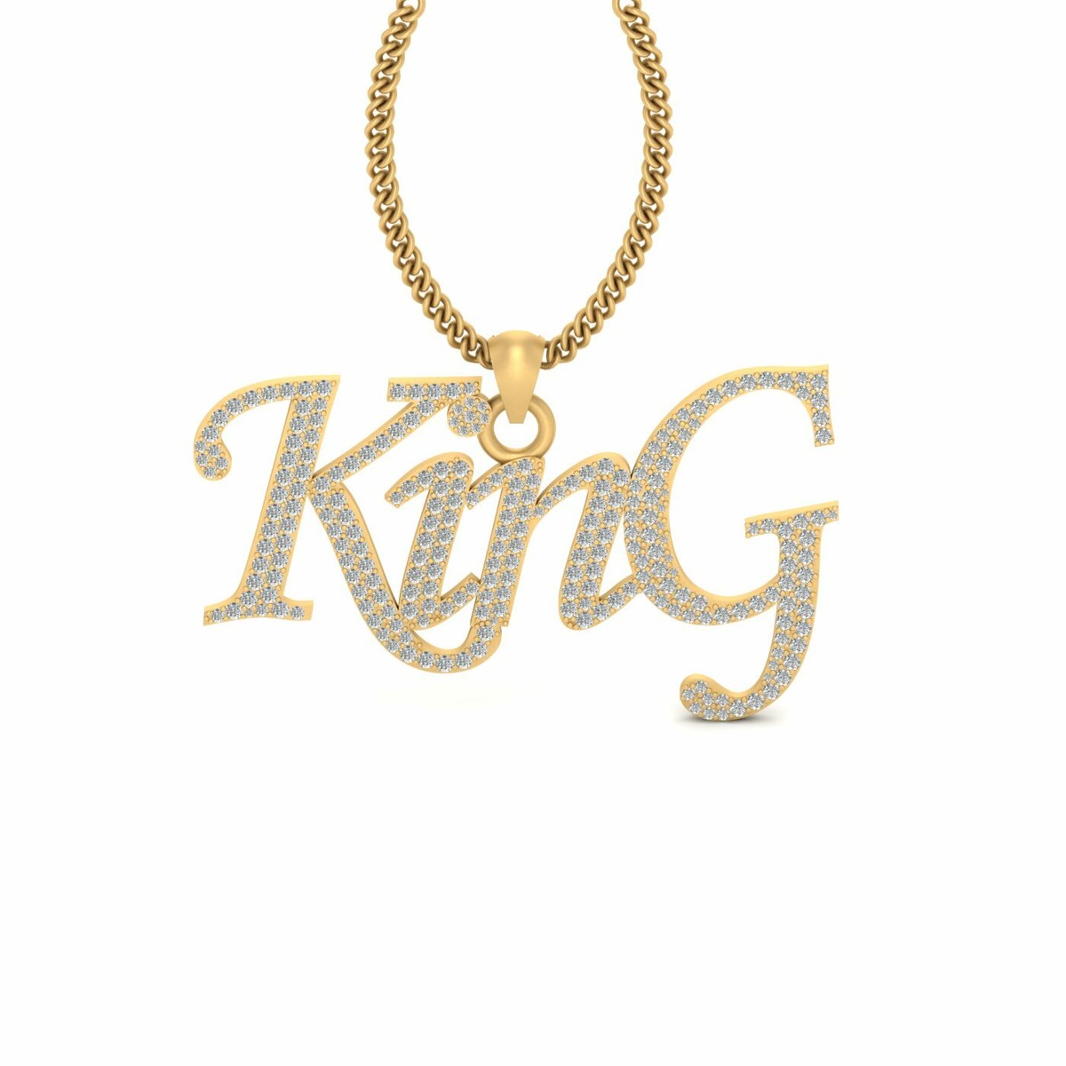 Iced Out King Pendant Rapper Hip Hop Jewelry Created Diamond 925 Sterling  Silver