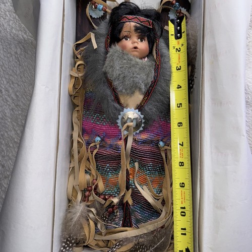 Porcelain Face Papoose Doll Show Stoppers Collection w/COA - Picture 6 of 7