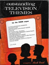 Outstanding TELEVISION Themes 1950s TV Series Sheet Music! CONN Organ Book !